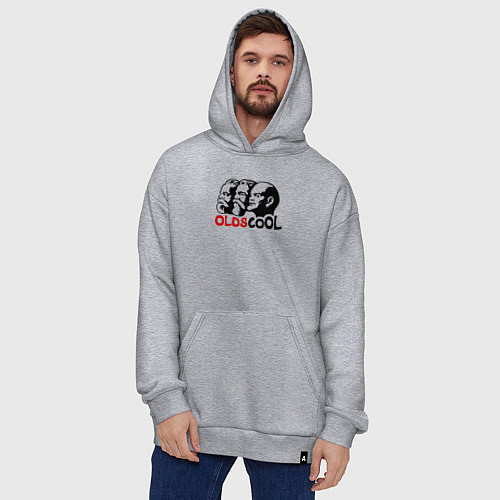 Худи оверсайз Oldscool USSR / Меланж – фото 4