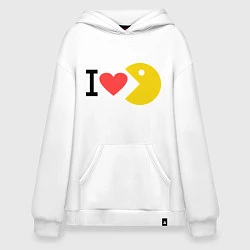 Худи оверсайз I love Packman