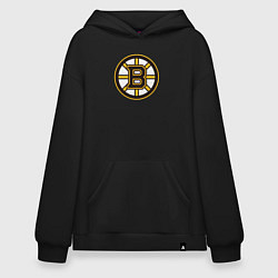 Толстовка-худи оверсайз Boston Bruins, цвет: черный