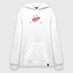 Толстовка-худи оверсайз Detroit Red Wings: Est.1926, цвет: белый