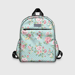 Детский рюкзак Цветы ретро 1, цвет: 3D-принт