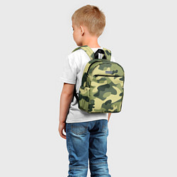 Детский рюкзак Камуфляж: зеленый/хаки, цвет: 3D-принт — фото 2