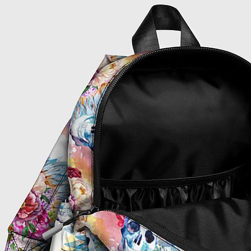 Детский рюкзак Цветы и бабочки 5 / 3D-принт – фото 4