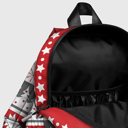 Детский рюкзак Новогодний орнамент / 3D-принт – фото 4