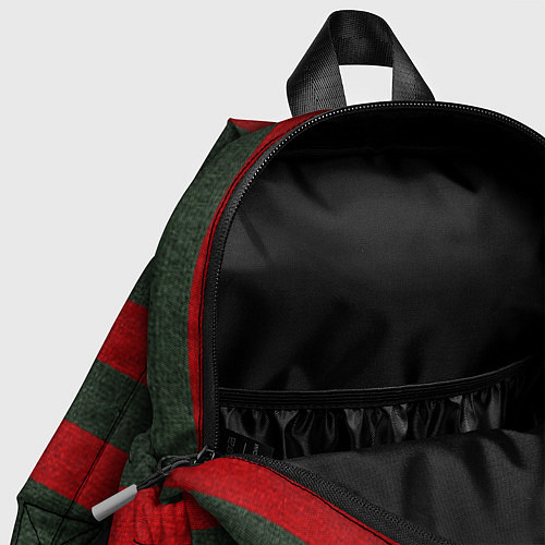 Детский рюкзак Красно-полосатый / 3D-принт – фото 4