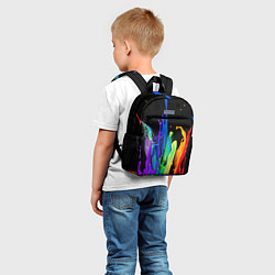 Детский рюкзак Всплеск красок, цвет: 3D-принт — фото 2