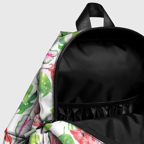 Детский рюкзак Фламинго в тропиках / 3D-принт – фото 4