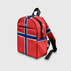 Детский рюкзак Флаг Норвегии, цвет: 3D-принт — фото 2