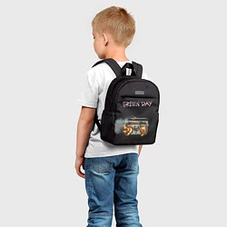 Детский рюкзак Green Day магнитофон в огне, цвет: 3D-принт — фото 2