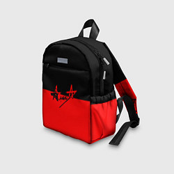 Детский рюкзак АлисА: Черный & Красный, цвет: 3D-принт — фото 2