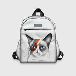 Детский рюкзак David Bowie: Grumpy cat, цвет: 3D-принт