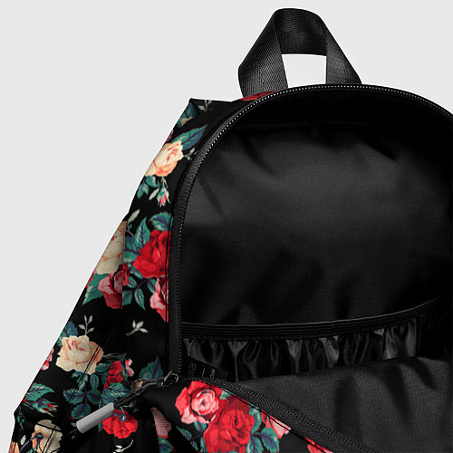 Детский рюкзак Кустовые розы / 3D-принт – фото 4
