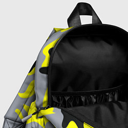 Детский рюкзак Yellow & Grey Camouflage, цвет: 3D-принт — фото 2
