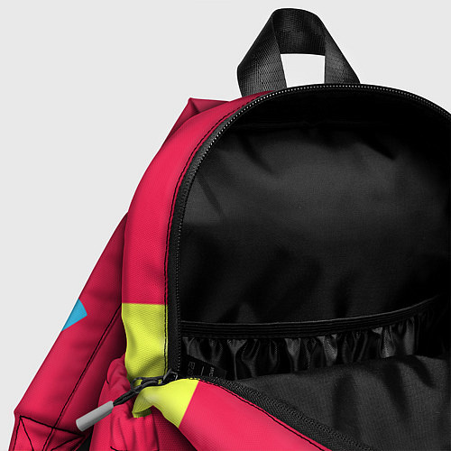 Детский рюкзак Цветная Лама / 3D-принт – фото 4