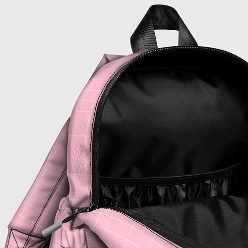Детский рюкзак BTS: Pink Grid / 3D-принт – фото 4