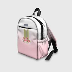 Детский рюкзак BTS: Pink Flowers, цвет: 3D-принт — фото 2