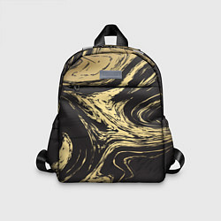 Детский рюкзак Золотой мрамор, цвет: 3D-принт