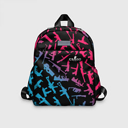 Детский рюкзак CS:GO Neon Weapons, цвет: 3D-принт