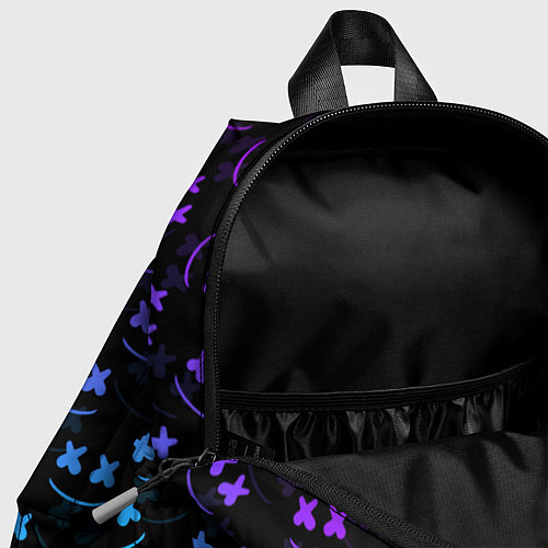 Детский рюкзак Marshmello: Dark Neon / 3D-принт – фото 4