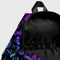 Детский рюкзак Неоновые лого игр, цвет: 3D-принт — фото 2