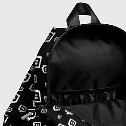 Детский рюкзак Twitch: Black Pattern, цвет: 3D-принт — фото 2