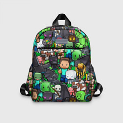 Детский рюкзак Жители Майнкрафт, цвет: 3D-принт