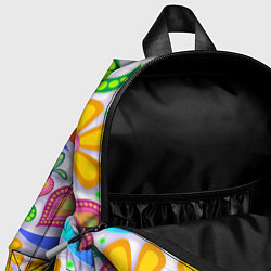 Детский рюкзак Абстракция и цветы, цвет: 3D-принт — фото 2