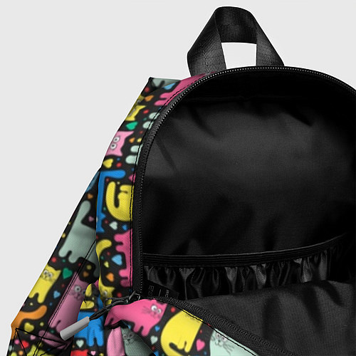 Детский рюкзак Разноцветные котики / 3D-принт – фото 4