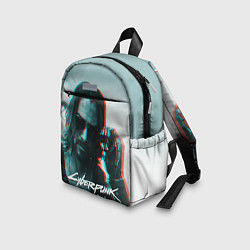 Детский рюкзак Cyberpunk 2077: Keanu Reeves, цвет: 3D-принт — фото 2
