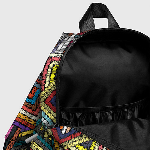 Детский рюкзак Этнический орнамент вышивка / 3D-принт – фото 4