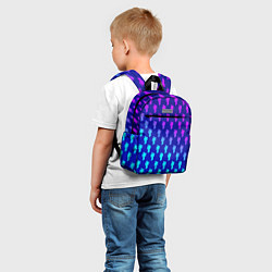 Детский рюкзак Billie Eilish: Violet Pattern, цвет: 3D-принт — фото 2