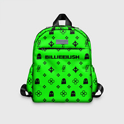 Детский рюкзак Billie Eilish: Green Pattern, цвет: 3D-принт