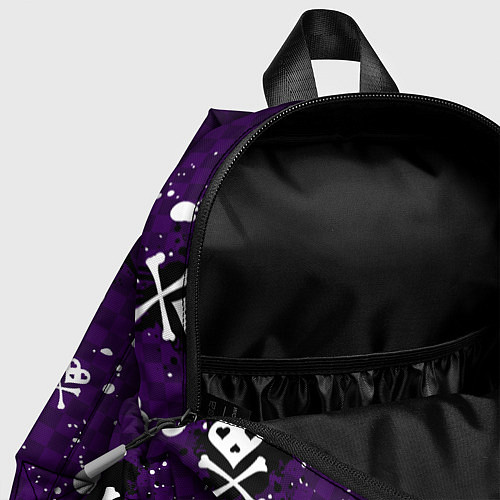 Детский рюкзак Эмо 2007 фиолетовый фон / 3D-принт – фото 4