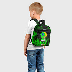 Детский рюкзак BRAWL STARS LEON ЛЕОН ЗЕЛЁНЫЙ ОГОНЬ, цвет: 3D-принт — фото 2