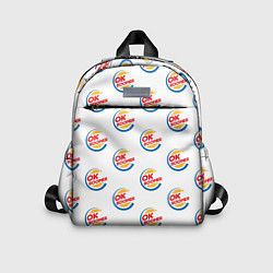 Детский рюкзак OK boomer logo, цвет: 3D-принт