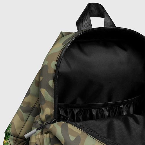 Детский рюкзак Ёлка на армейском камуфляже для нового года / 3D-принт – фото 4
