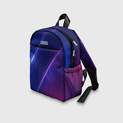 Детский рюкзак Фиолетово 3d волны 2020, цвет: 3D-принт — фото 2