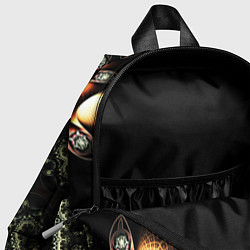 Детский рюкзак ФРАКТАЛЬНЫЙ ОПТИЧЕСКИЙ УЗОР, цвет: 3D-принт — фото 2