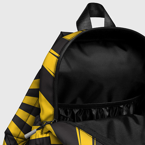 Детский рюкзак MY HERO ACADEMIA желтые полосы / 3D-принт – фото 4
