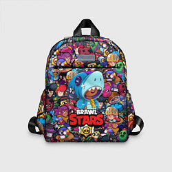 Детский рюкзак BRAWL STARS: LEON SHARK, цвет: 3D-принт