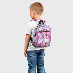 Детский рюкзак Акварельные цветы, цвет: 3D-принт — фото 2