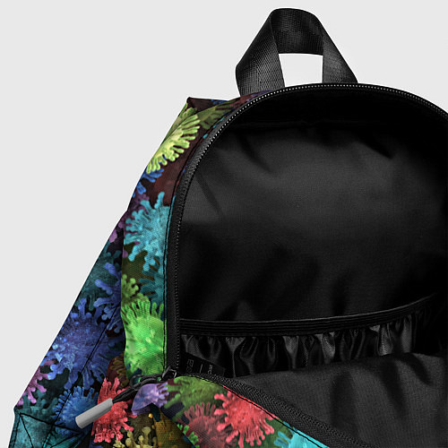 Детский рюкзак Разноцветные вирусы / 3D-принт – фото 4