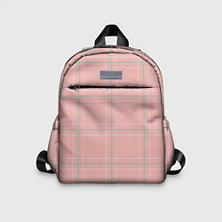 Детский рюкзак Шотландка Розовая