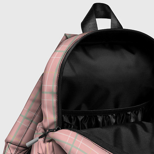 Детский рюкзак Шотландка Розовая / 3D-принт – фото 4