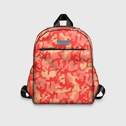 Детский рюкзак Оранжевый камуфляж, цвет: 3D-принт