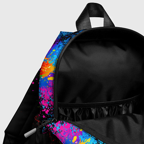 Детский рюкзак Брызги красок / 3D-принт – фото 4