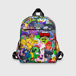 Детский рюкзак BRAWL STARS ВСЕ БРАВЛЕРЫ, цвет: 3D-принт