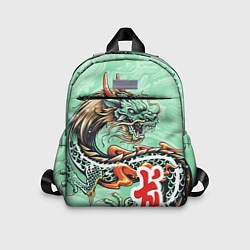Детский рюкзак Изумрудный дракон, цвет: 3D-принт