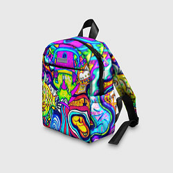 Детский рюкзак КИСЛОТНЫЕ РИСУНОК, цвет: 3D-принт — фото 2
