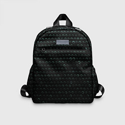 Детский рюкзак Текстура геометрия ромбы черны, цвет: 3D-принт